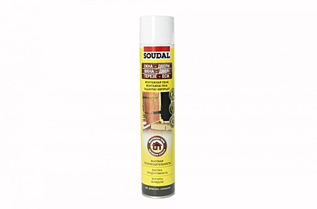 SOUDAL пена монтажная бытовая(860г, 750мл)