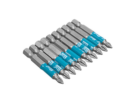 Биты PH1х50 профессиональные, кованые S2, (10шт.), (уп.)