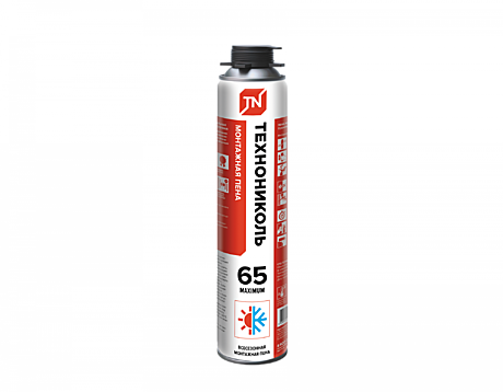 Пена монтажная ТЕХНОНИКОЛЬ MAXIMUM 65 PROFESSIONAL всесезонная 