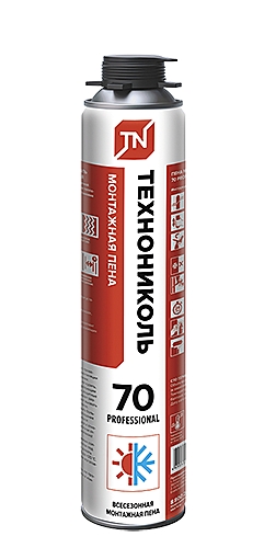 Монтажная пена ТЕХНОНИКОЛЬ MAXIMUM 70 PROFESSIONAL всесезонная 