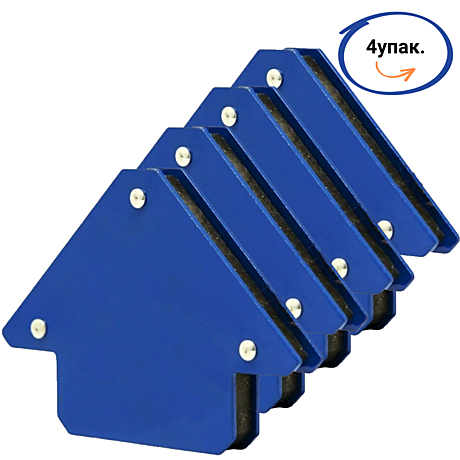 Сварочные магниты 12кг(25LBS) 4шт. Магнитные уголки для сварки 45, 90, 135 градусов