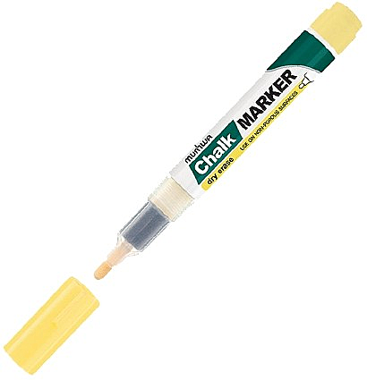 Меловой маркер Munhwa Chalk Marker CM-08 желтый, 3мм