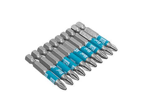 Биты PH2х50 профессиональные, кованые S2, (10шт.), (уп.)