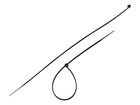 Хомуты нейлоновые, черные, 200х2,5мм 100шт., (уп.)